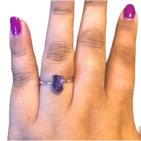 New Amethyst Silver Ring - Picture 3 of 7